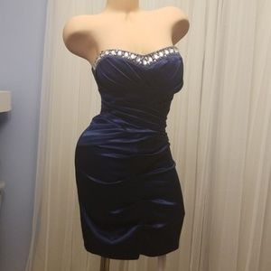 Josh & Jazz Navy Blue Beaded Dress Size 5/6